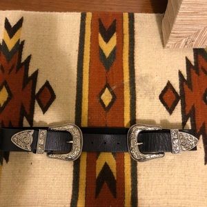 B-Low the belt black leather Western belt